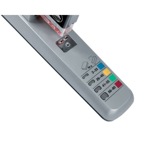 Cucitrice da tavolo blocchi max 80 fogli Leitz 5551 grigio chiaro 55510084